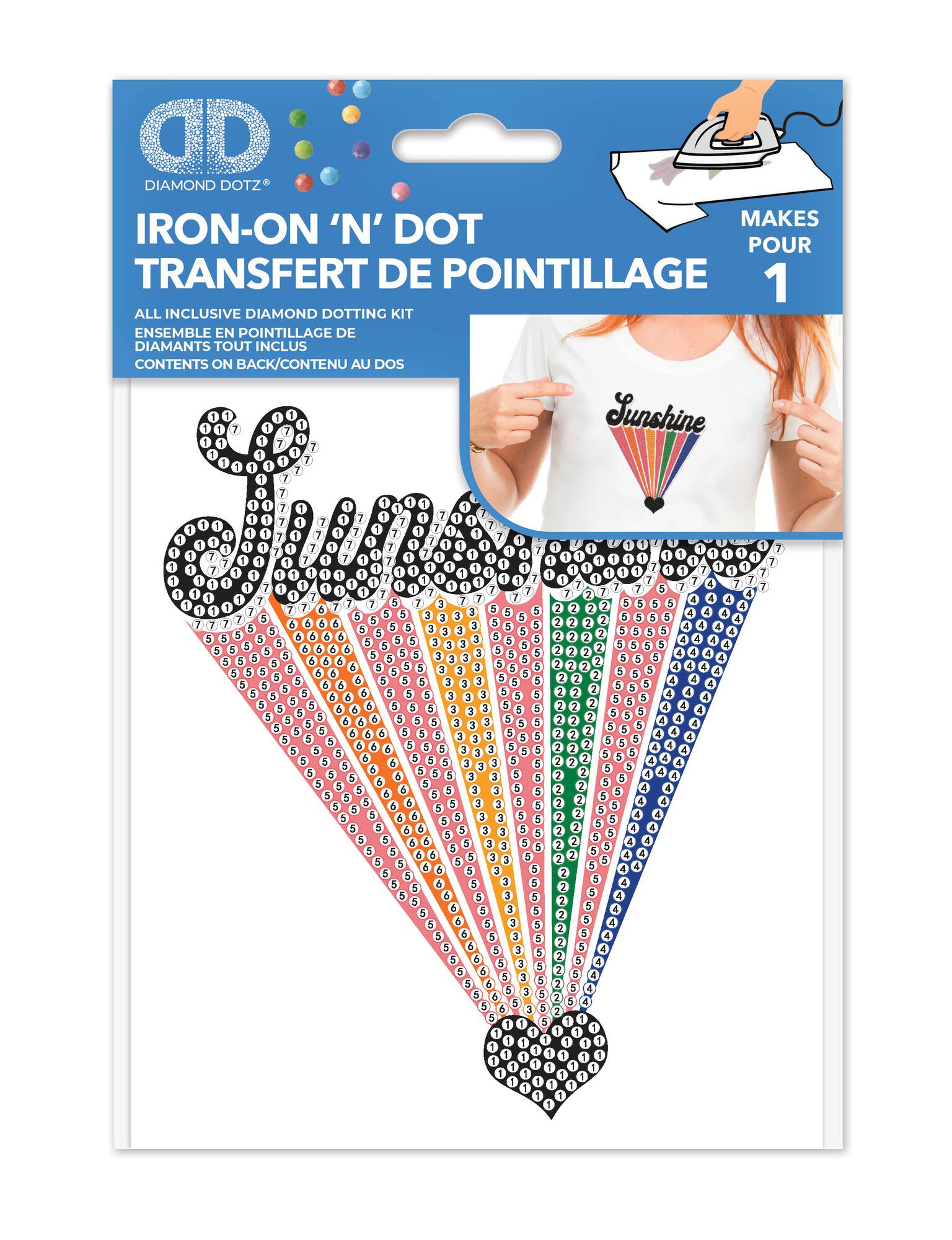 Diamond Dotz® Sunshine Iron-On 'n' Dot Kit